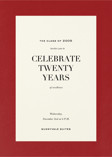 A La Mode - Class Reunion Invitation by Paperless Post