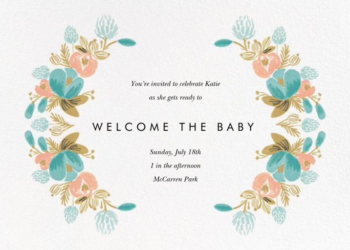 Classic Garland - Baby Shower Invitation by Rifle Paper Co.