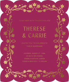 Golden Rajnigandha - Wedding Invitation by Chand Sitara