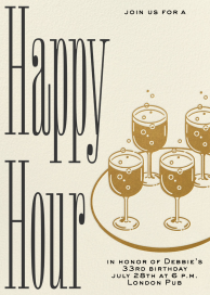 Sipping Bubbles - Birthday Invitation by Paperless Post