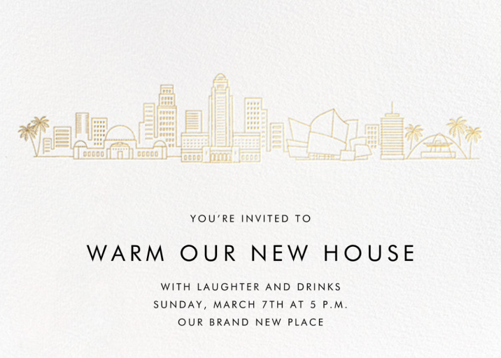 City Skyline View - Housewarming Invitation by Paperless Post