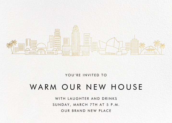 City Skyline View - Housewarming Invitation by paperless_post