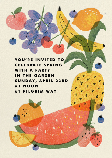 Loose Fruit - Beach Party Invitation by Paperless Post