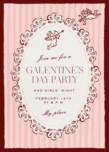 Cherub Pendant - Invitation by Pulp Templates Co.