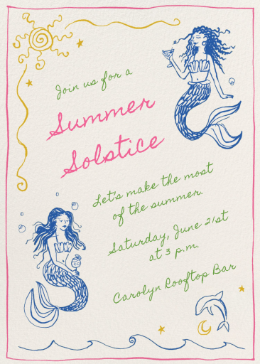 Mermaid Twins - Summer Party Invitation by Paperless Post