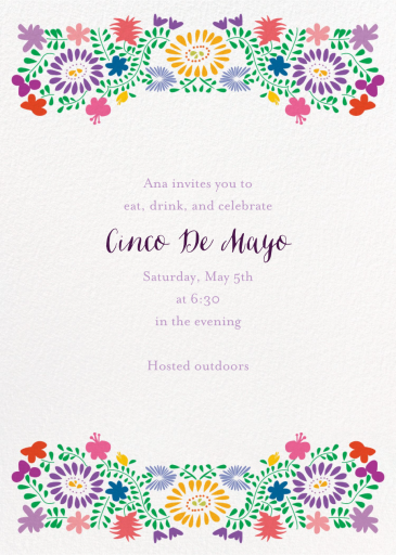 Oaxacan Flowers - Invitation by Paperless Post