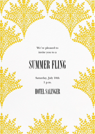 Fanned Frond - Summer Party Invitation by Carolina Herrera