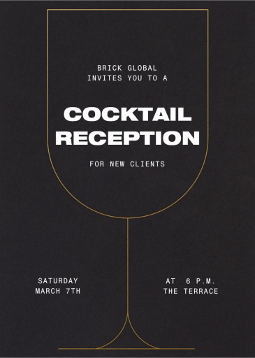 Grenache - Cocktail Party Invitation by Paperless Post