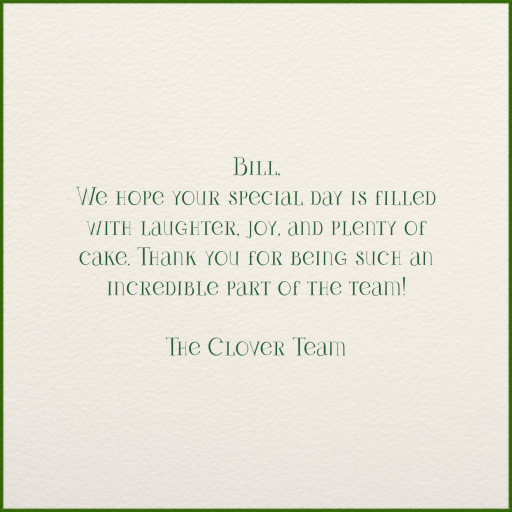 Crocodile Birthday - Business Greeting Card by Paperless Post - Back