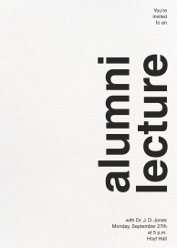 Right as Rain - Alumni Event Invitation by Paperless Post