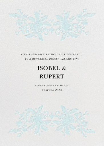 Leaf Lace I Save The Date by Oscar de la Renta