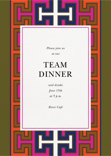 Labyrinth - Business Dinner Invitation by Jonathan Adler