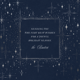 Twinkling Stars - Christmas Card by Paperless Post