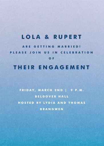 Gradient Full - Engagement Party Invitation by Paperless Post