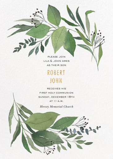 Laurel - First Communion Invitation by Paperless Post