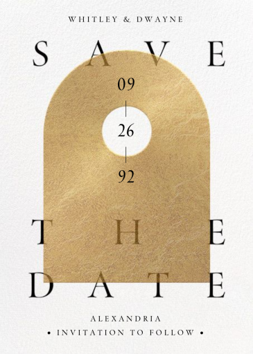 Golden Day - Save the Date by Paperless Post