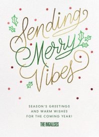 Merry Vibes - Christmas Card by Paperless Post
