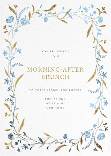Delicate Vine - Wedding Brunch Invitation by Paperless Post