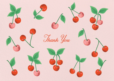 Blush Cherries - Thank You Card by Rifle Paper Co.