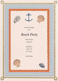 Seaside Border - Beach Party Invitation by Rifle Paper Co.