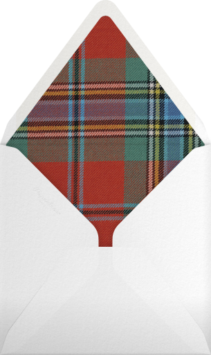 Tartan Plaid Border (Square) - Oscar de la Renta Envelope