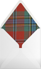 Tartan Plaid Border (Square) - Oscar de la Renta Envelope