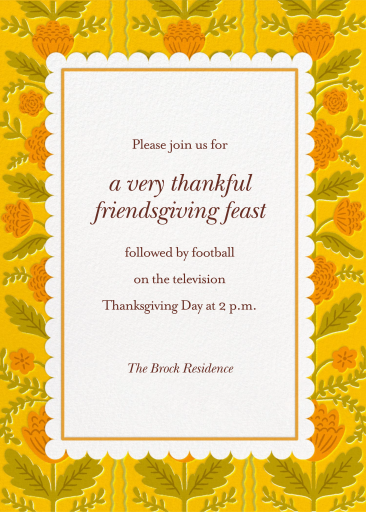 Golden Bloom - Thanksgiving Invitation by Hello!Lucky
