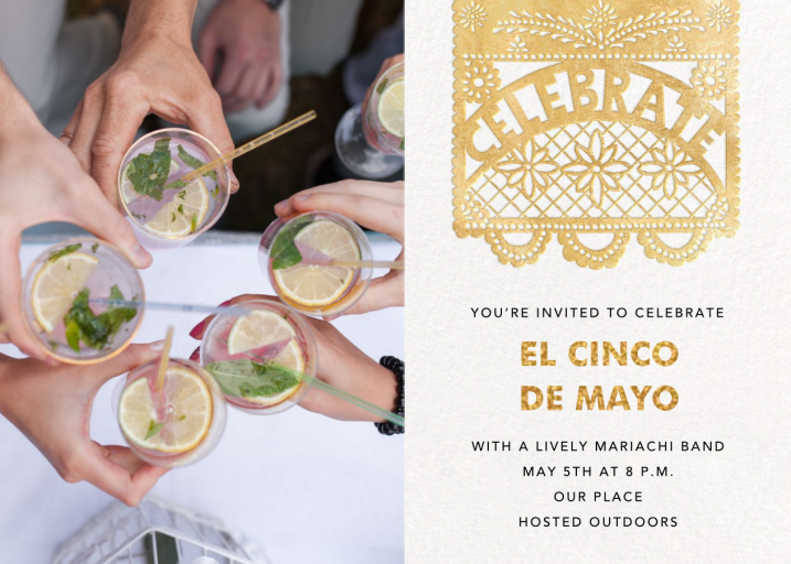 Papel Picado Photo - Engagement Party Invitation by Paperless Post