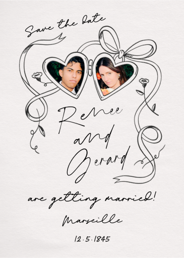 Locket Photo - Save the Date by Paperless Post
