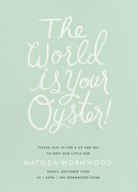 The World Is Your Oyster - Baby Shower Invitation by Rifle Paper Co.