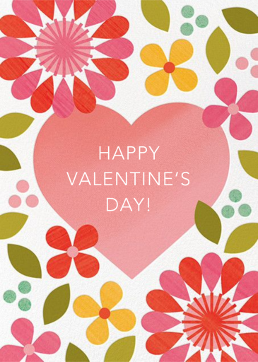 Blossoming Affection - Valentine's Day Card by Petit Collage