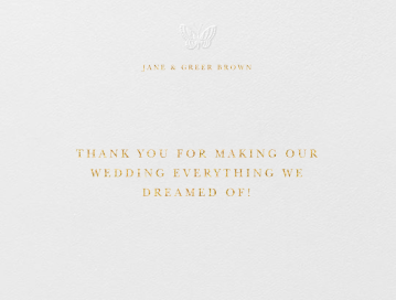 Floral Applique (Thank You) by Oscar de la Renta