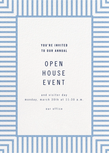 Seersucker Stripe - Business Event Invitation by kate spade new york