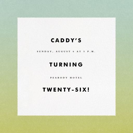 Gradient Border - Birthday Invitation by Paperless Post