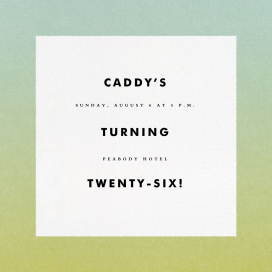 Gradient Border - Birthday Invitation by Paperless Post