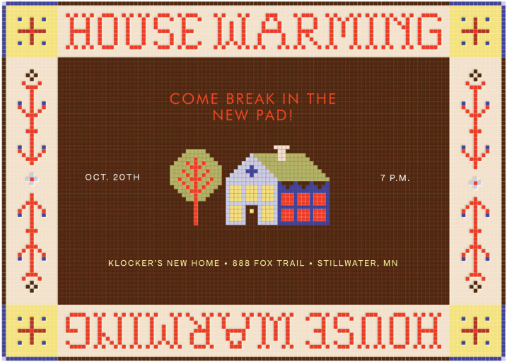 Tufted Mat - Party Invitation by Rubinski Works