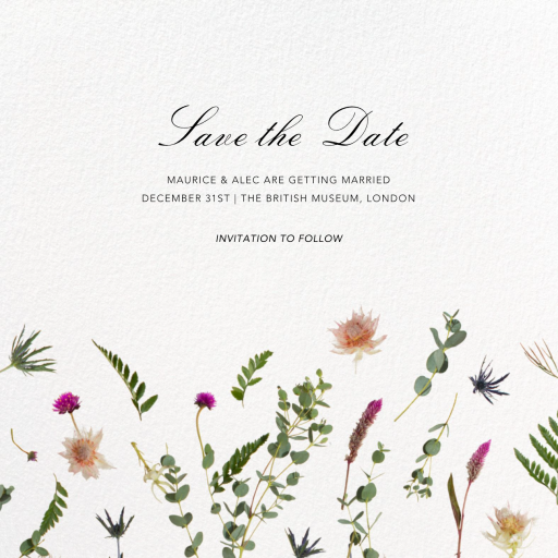 Fleurs Sauvages (Save The Date) - Save the Date by Paperless Post