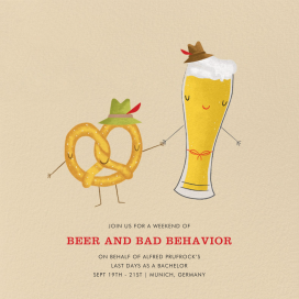 Oktoberfriends - Bachelor Party Invitation by Paperless Post