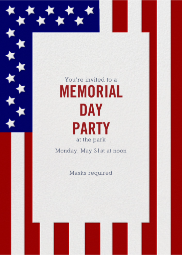 Fort Pitt - Memorial Day Invitation by Paperless Post