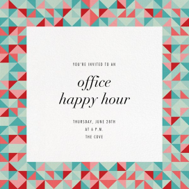 Quilt Block - Invite - Happy Hour Invitation by Paperless Post