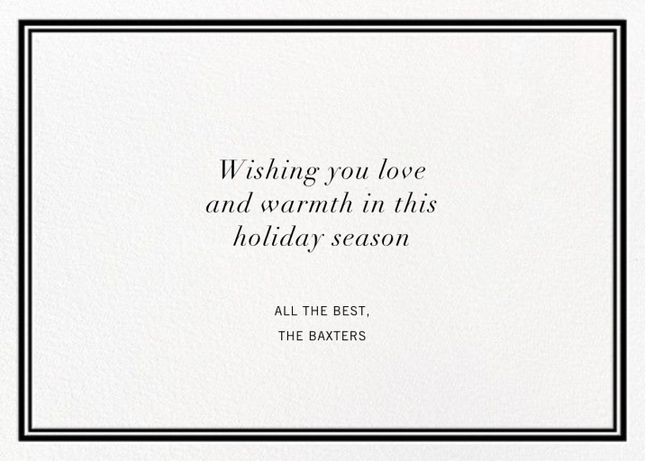 Christmas Exclamation - Holiday Card by Jonathan Adler - Back