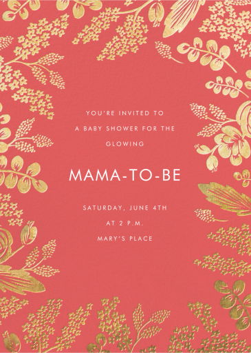 Heather and Lace - Baby Shower Invitation by Rifle Paper Co.