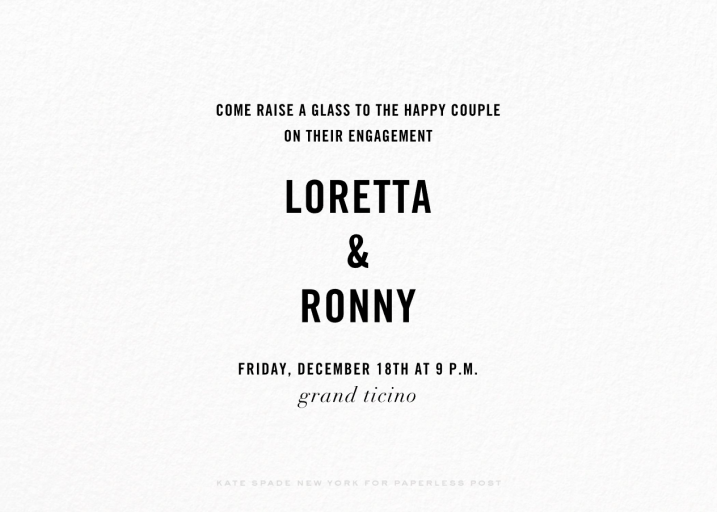 Confetti Photo - Religious Invitation by kate spade new york - Back