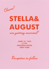 Retro Cheers - Wedding Invitation by Paperless Post