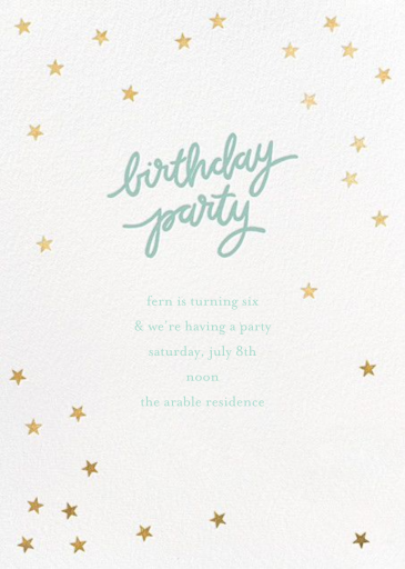 Birthday Stars - Birthday Invitation by Sugar Paper