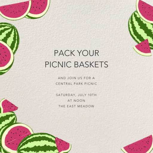 Watermelons - Summer Party Invitation by Paperless Post