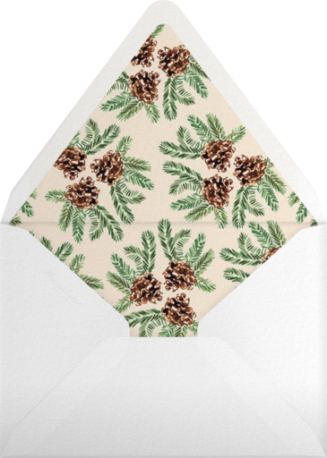 Pine Cones in the Forest - Paperless Post Envelope