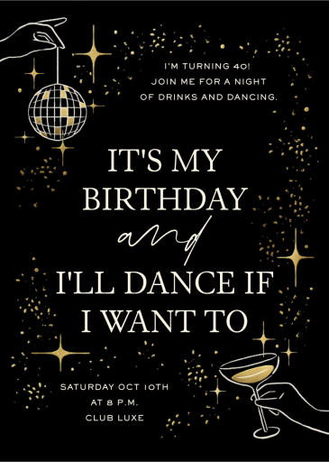 In With the New - Birthday Invitation by Paperless Post