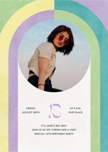 Arch Day - Quinceañera Invitation by Paperless Post