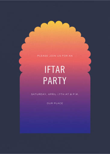 Iftar - Invitation by Paperless Post